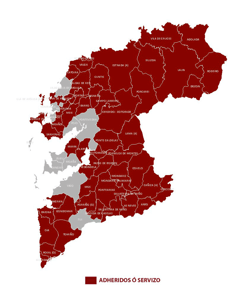 concellos adheridos